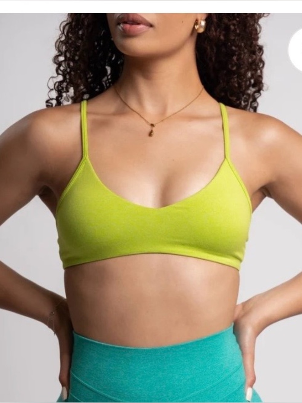 P'tula Bright Lime Green Stretch Bralette